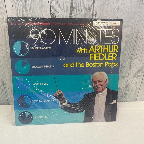 Vintage 1976 90 Minutes w Arthur Fiedler and Boston Pops Vinyl LP Record Album - Picture 1 of 2